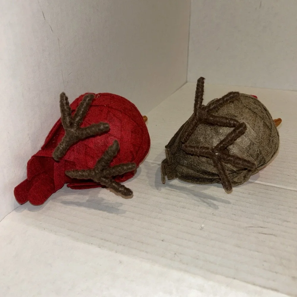 2013 SPRITZ Featherly Friends Winter Christmas Birds Hat Wondershop Set‎ Of 2 D1